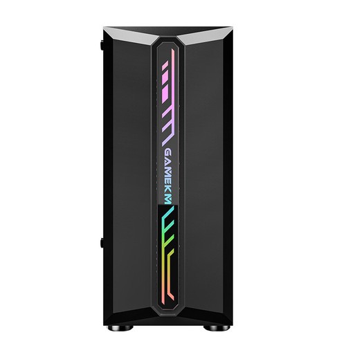 BLACK USB3.0 Mid-Tower PC Gaming Computer Case - Tempered Glass ATX Mid Tower - Picture 6 of 11