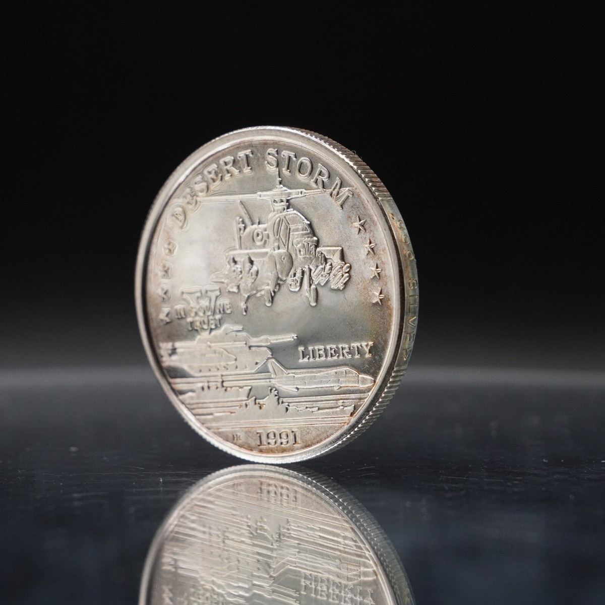 シルバー ゴールド アンティークコイン 1991 Desert Storm Hutt River Provinc #2186