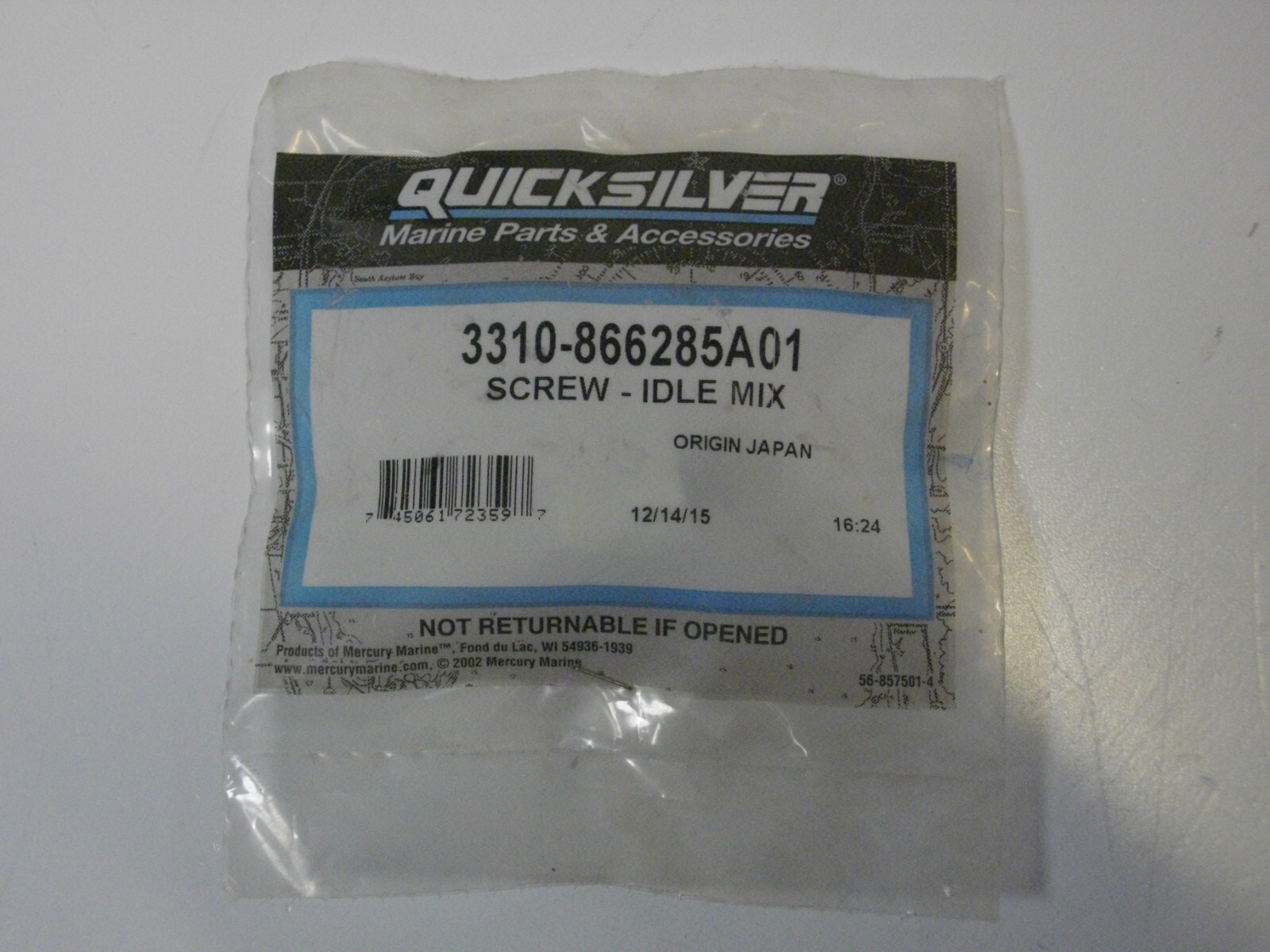 Mercury Mercruiser Quicksilver OEM Part # 3310-866285a01 Screw  
