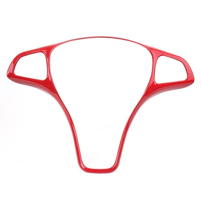 Car Steering Wheel Frame Trim Cover Decor For Benz A B C E S Class GLA GLC Red