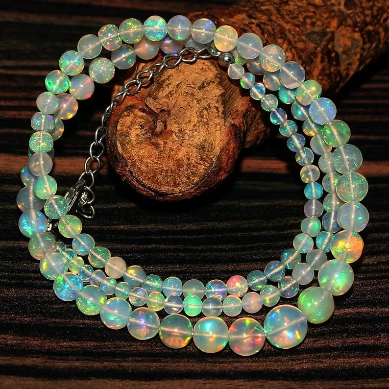 Shop Ethiopian Opal Electra Necklace by Jenny Dee - theeyeofjewelry.com
