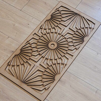 Retro Art Deco Rankgitter Deko Paravent Heizkörper Schrank Zuschnitt MDF Wandbild 0167