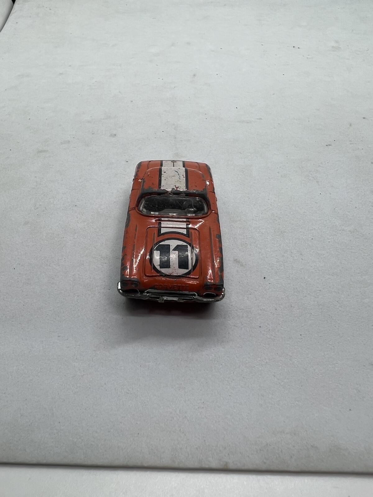 Vintage 1982 Matchbox Orange #11 1962 Corvette Diecast Toy Car with Errors