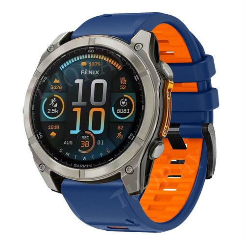 Pulsera deportiva de silicona Quick Fit para Garmin Fenix 8 7X 6 6X Epix Pro 5 5X 3 HR - Imagen 7 de 74