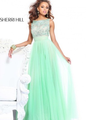Sherri Hill 11022 Lime Green Stunning Pageant Prom Gown Dress sz 4 | eBay