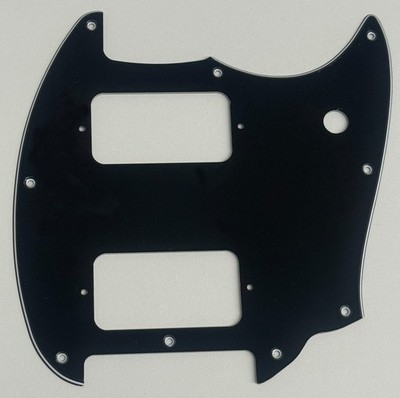 3 Ply Black Pickguard Fit Fender Squier Bullet Mustang HH Style Guitar Parts