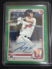 2020 Bowman - Prospects Autographs Logan Ice #PA-LI Green /99 (AU, RC)