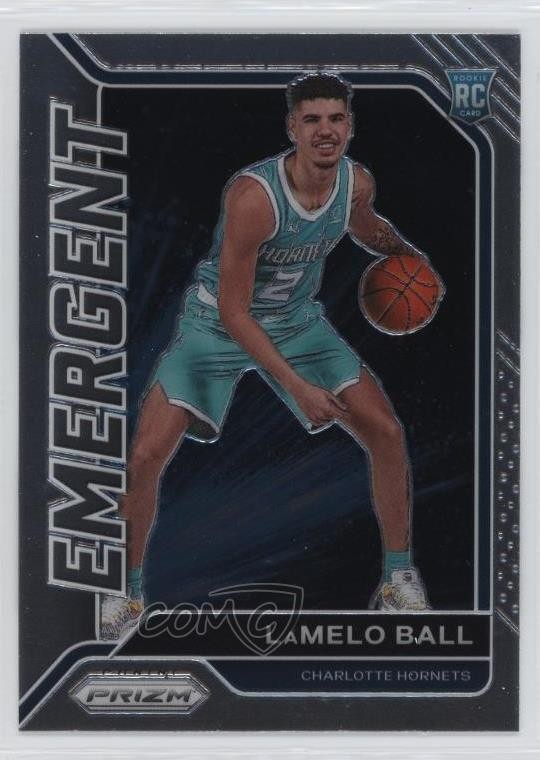 2020-21 Panini Prizm Emergent Lamelo Ball #23 Rookie RC 12g7