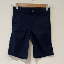 OshKosh Boys Cotton Shorts with 3-pockets Adjustable Waist Navy Size 7