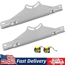 Wheel Alignment Tool 2 PCS Heavy Duty Toe & Camber Alignment Plates - Silver