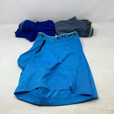 Jockey Chafe Proof Microfiber Boxer Brief 3-Pack Aqua/Grey/Blue XL