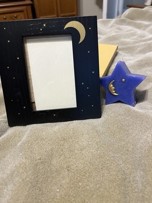 Umbra 3.5 x 5 Stars and Moon Picture  Frame New Vintage from 1990 s Easel Back