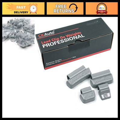 Wheel Weight Assortment - Coated Lead Clips, 100 Pcs Total, 0.25oz to 1.0oz Size
