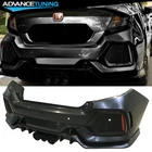 Fits 16-21 Honda Civic Sedan CTR Type-R 10th Gen Rear Bumper Cover Conversion PP