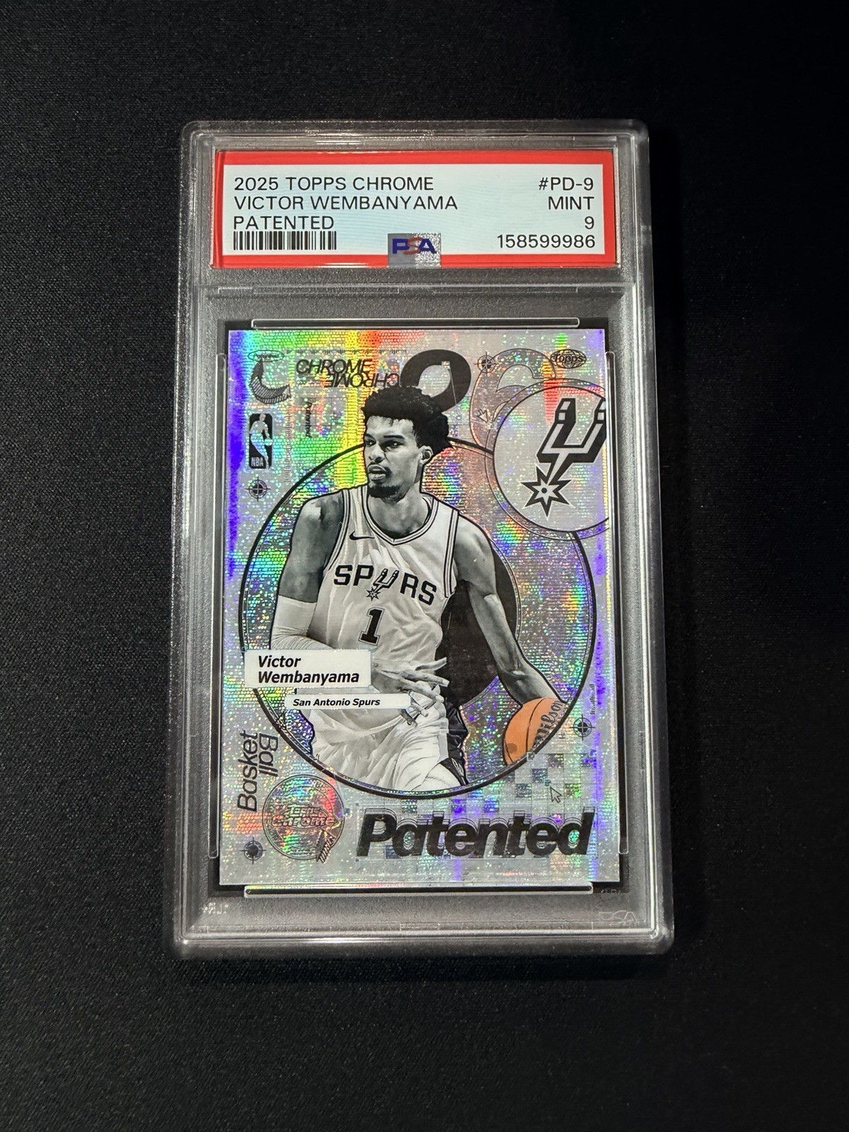 2025-26 Topps Chrome - Patented Victor Wembanyama #PD-9 PSA 9