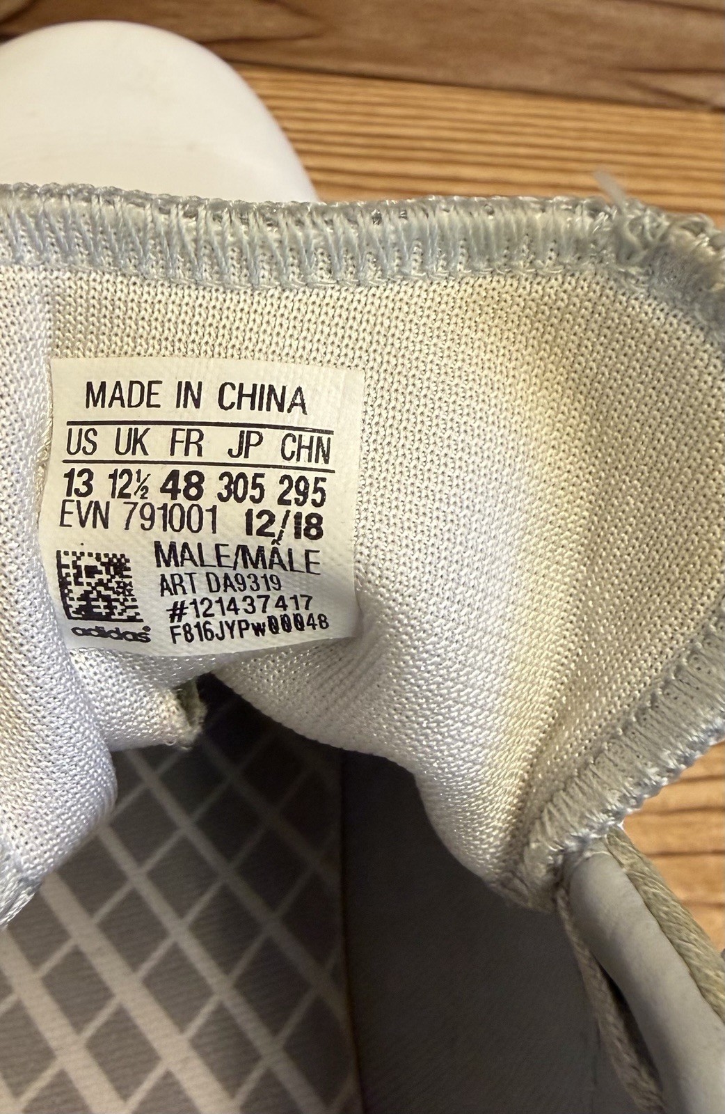 Adidas Men’s Size 13 Adipower Boost Golf Shoes White & Gray thumbnail 8