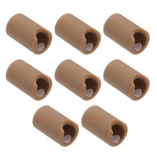 8 Pcs Silicone Cabinet Handle Corner Guards, Round Handle Protector, Brown