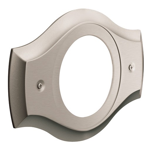 Moen 1920BN Remodeling Cover Plate for 2-3 Handle Tub & Shower - Brushed Nickel