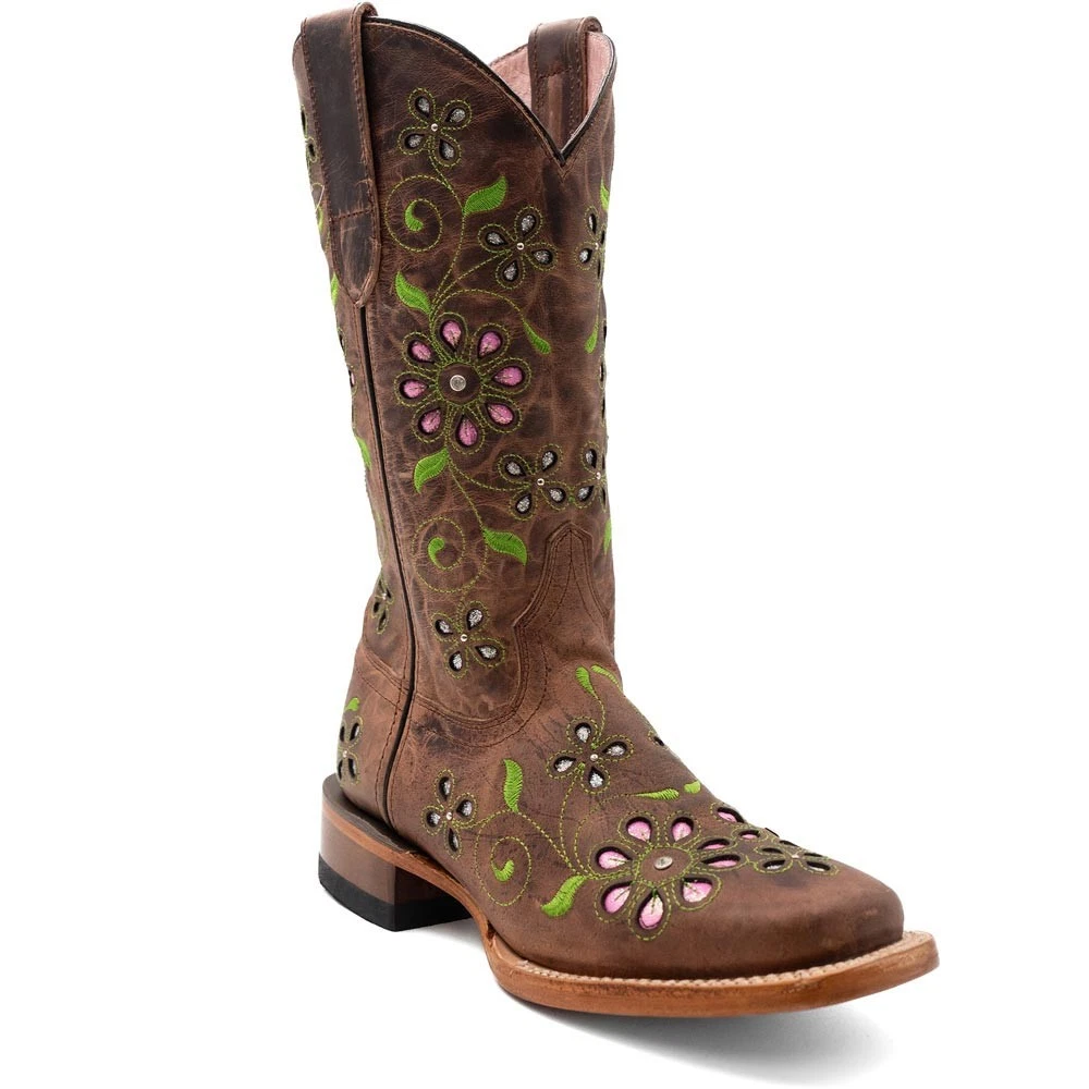 Bottes de Cowboy Femme Sevilla Avec Fleurs