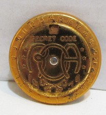 RADIO ORPHAN ANNIE 1939 SECRET DECODER BADGE RADIO PREMIUM LITTLE ORPHAN ANNIE