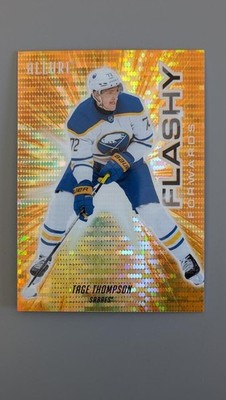 2025-26 Upper Deck Allure Flashy Forwards Orange Spectrum Tage Thompson /299