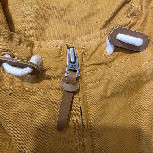 Vintage Gap Jacket Mens Small Yellow 1990s Zip Up - Picture 5 of 9