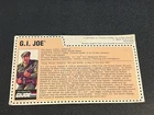 gi joe lot File Card 1994 Joseph Colton Red Back Great Condition