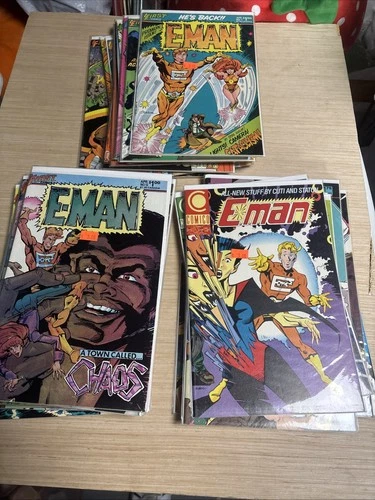 FIRST COMICS E-MAN #1-25 VF + Extras Comico VINTAGE X-MEN PARODY