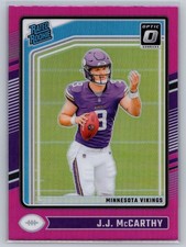 2024 Donruss Optic #235 J.J. McCarthy Pink