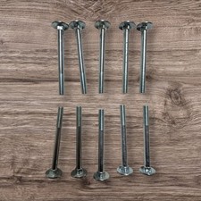 M8 x 120mm X 10 DIALL COACH CARRIAGE BOLTS CUP SQUARE BOLTS