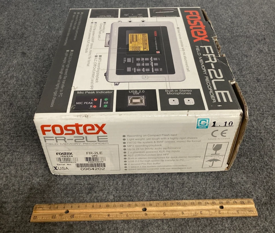 Fostex FR-2LE Field Memory Recorder - Open Box - w/ Case - Image 2 of 3