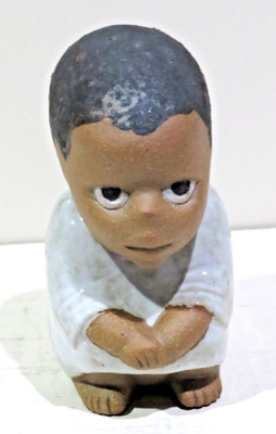 Lisa Larson Gustavsberg Sweden ''SYD'' Africa Children World Art Pottery Figurine