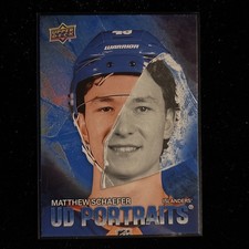 2025-26 Upper Deck #P-32 Matthew Schaefer UD Portraits New York Islanders Card