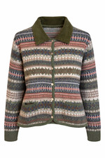 Casual Corner Annex Fair Isle Knit Cardigan C...