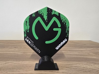 Michael Van Gerwen MVG Flight Stand Display und 6x Darthalter alles in einem.