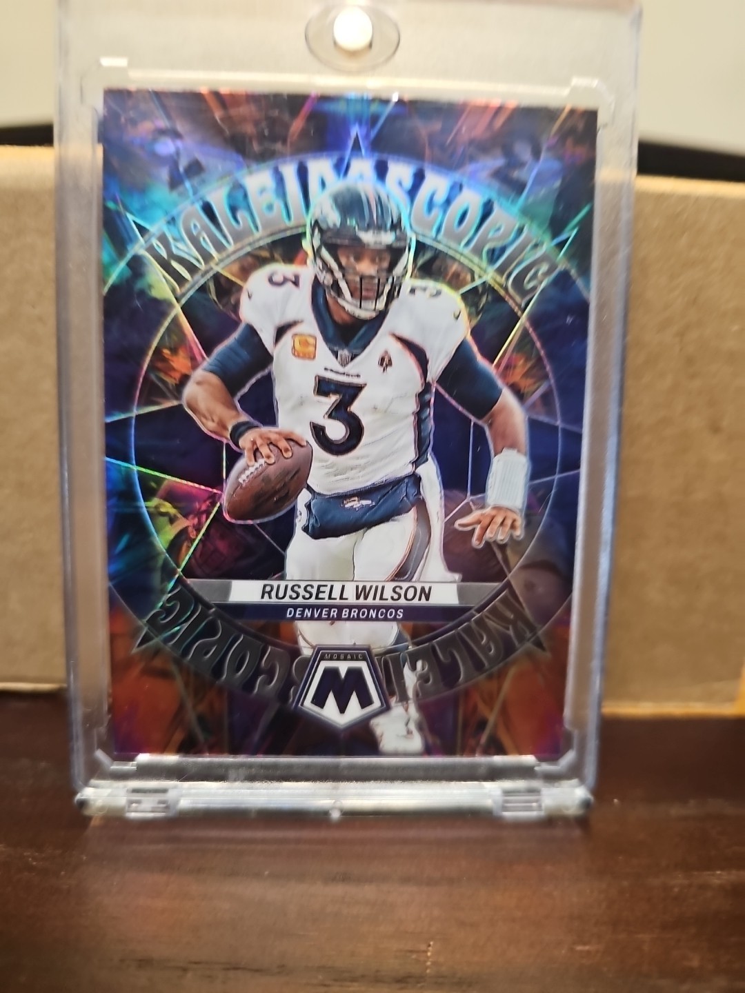 2023 Panini Mosaic Kaleidoscopic #14 Russell Wilson Denver Broncos CASE HIT SSP