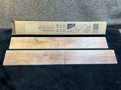 (QTY 2) StepSolution 46-inches Long Trail Oak Vinyl Stair Tread Cover