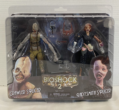 NECA Bioshock 2 Ladysmith Splicer And Crawler Splicer Action Figure 2 Pack New