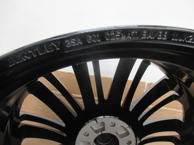 Bentley Continental GT GTC oem factory 22" wheels rims Gloss Black 3SA601025AQ