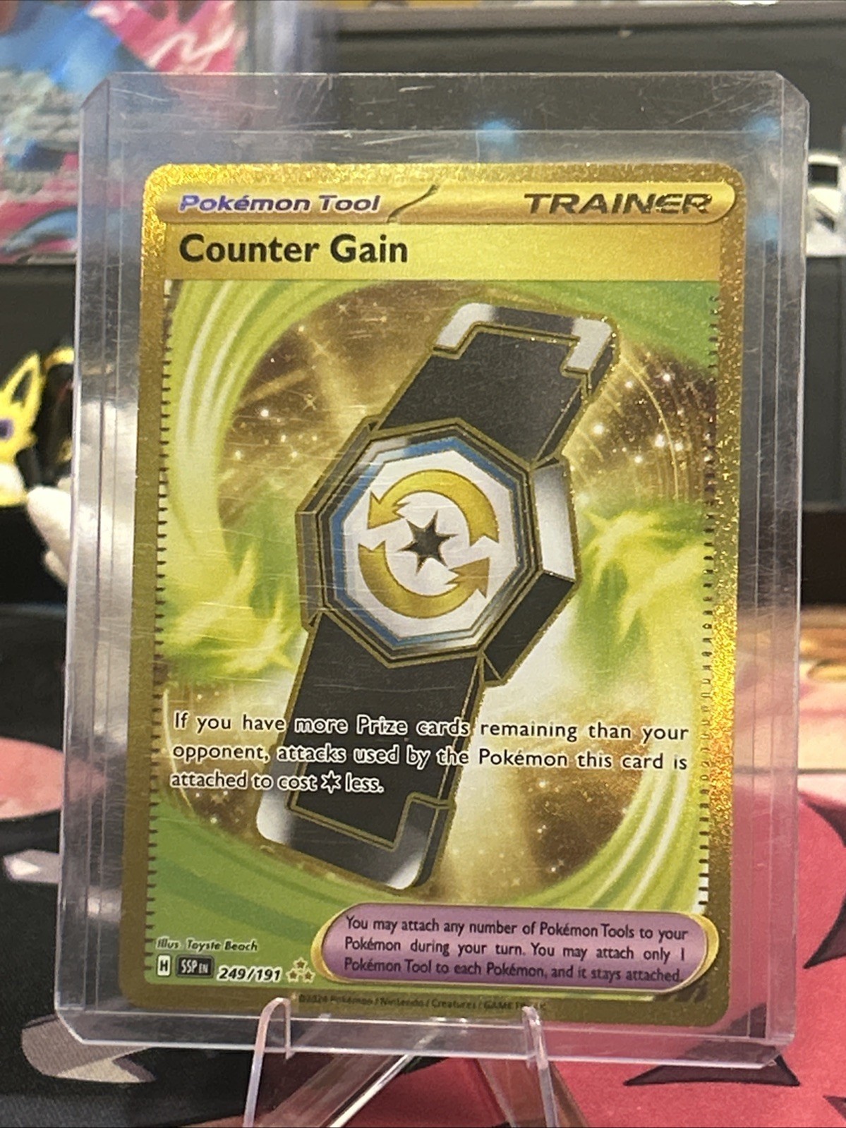 Counter Gain 249/191 Sv08: Surging Sparks Holo NM