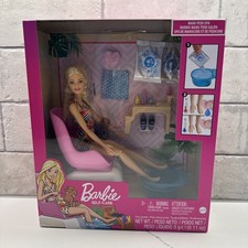New Barbie Mani Pedi Spa Play set with Puppy, Accessories  Color Changing Nails