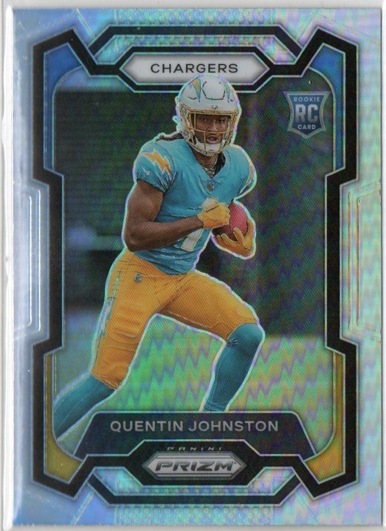 Quentin Johnston 2023 Panini Prizm Silver Prizm Parallel Rookie Card #353