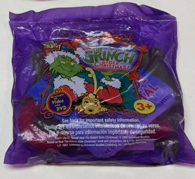 Wendys Kid Meal How Grinch Stole Christmas 2000 - Ornament Matching Game Toy