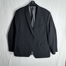 Calvin Klein 46R Slim Fit Dark Gray Charcoal 100 Wool Blazer India Double Vent