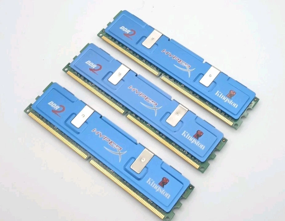 Kingston Hyper 6gb (3x2GB) DDR2 SDRAM Memory KHX5400D2K2/2G - Image 2 of 2