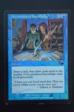 Magic The Gathering MTG ACCUMULATED KNOWLEDGE FOIL Nemesis MP Played