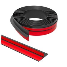 T-Shaped Door Draft Stopper, 1.37 in x 40 Ft Silicone Seal 40FTX1.37IN Black