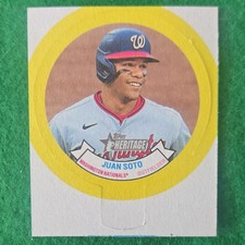 Topps 2022 Heritage Juan Soto Washington Nationals 1973 Candy Lids Insert #3/25