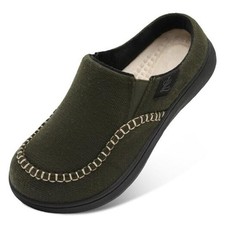 Men's Slippers Wide House Slippers Moccasins Home Bedroom Slipper Slip-on