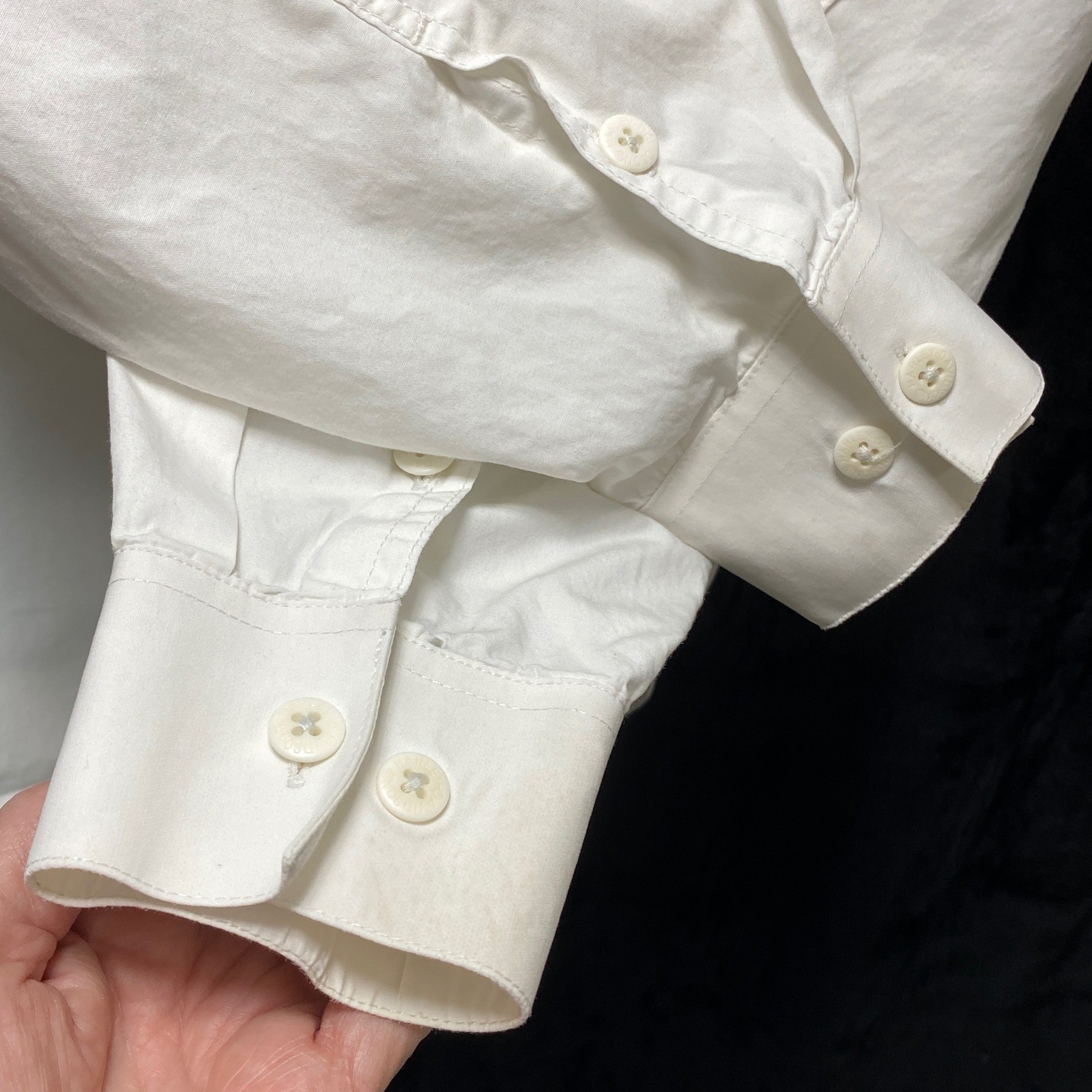 HARLEY DAVIDSON Classic White Button Down Dress S… - image 9